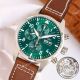 Swiss Replica IWC Schaffhausen Pilot's IW378005 Watch Green Dial 43mm (6)_th.jpg